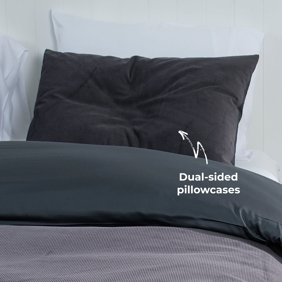 Corduroy Quilt Cover Set