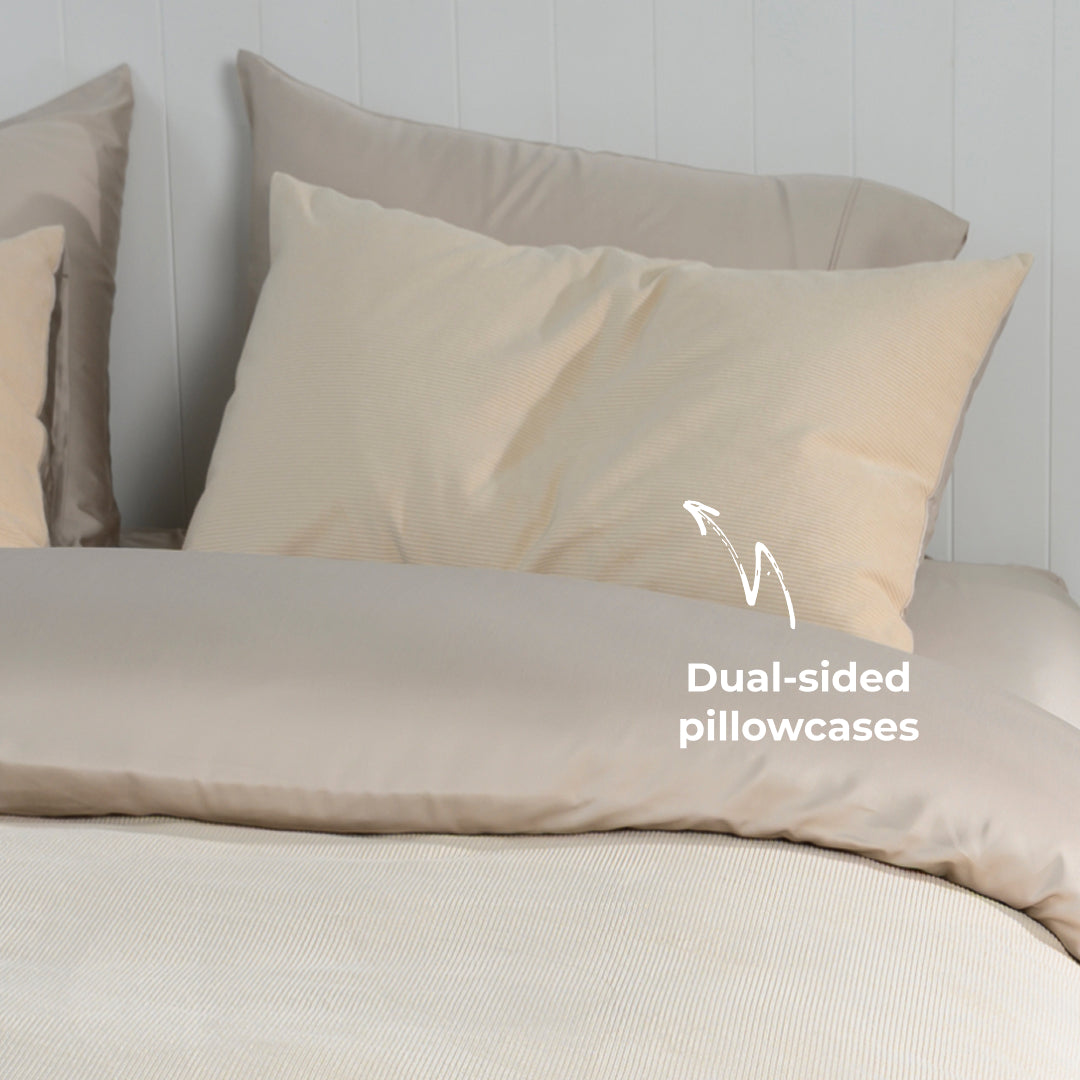 Corduroy Quilt Cover Set