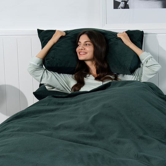 Corduroy Quilt Cover Set