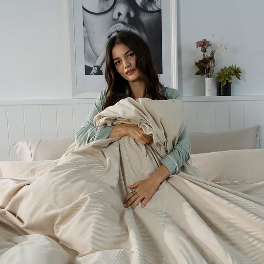 Corduroy Quilt Cover Set