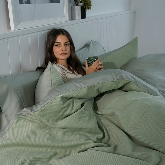 Corduroy Quilt Cover Set