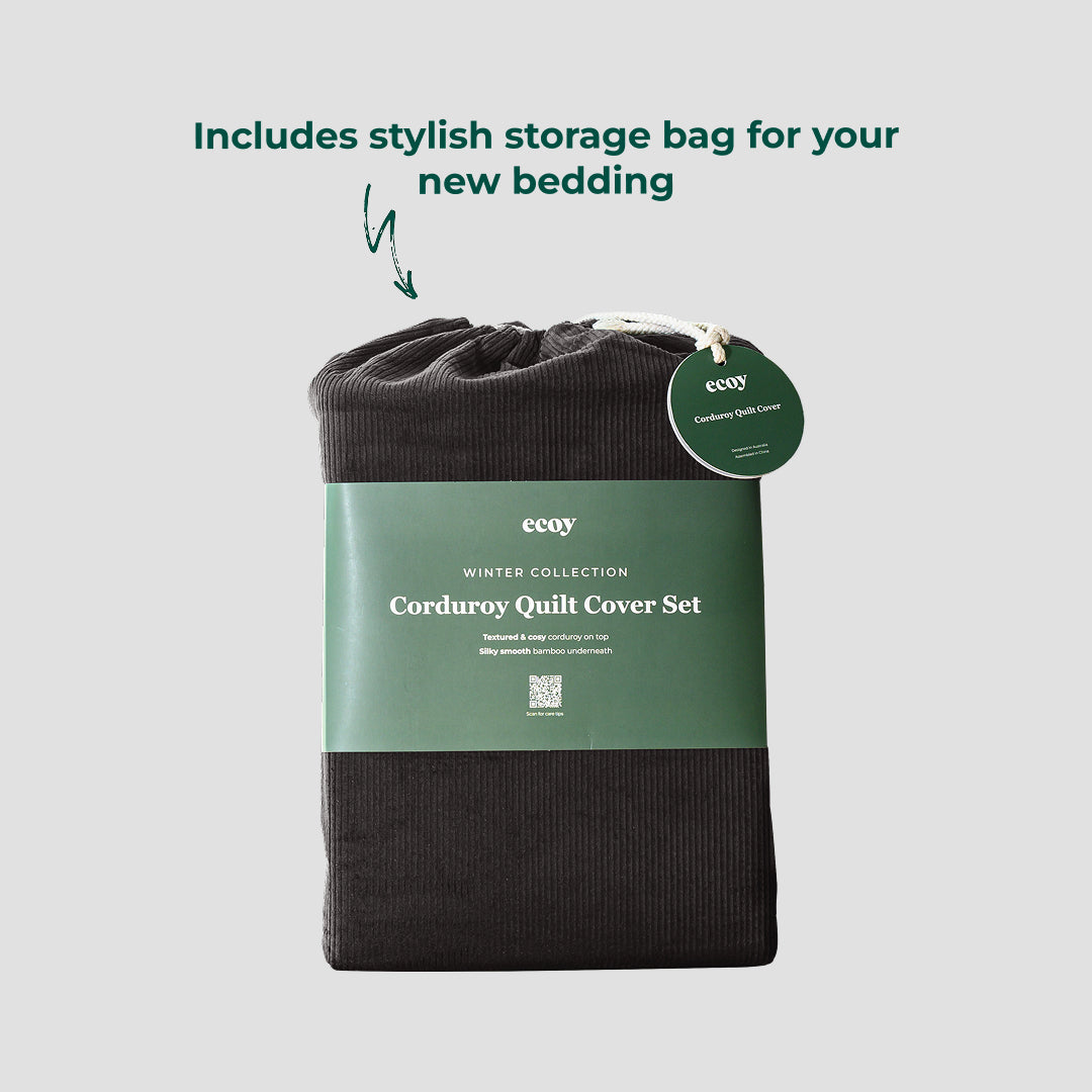 Corduroy Quilt Cover Set