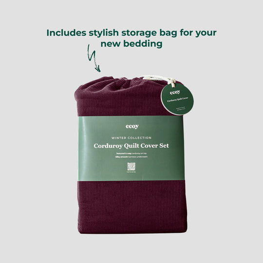 Corduroy Quilt Cover Set