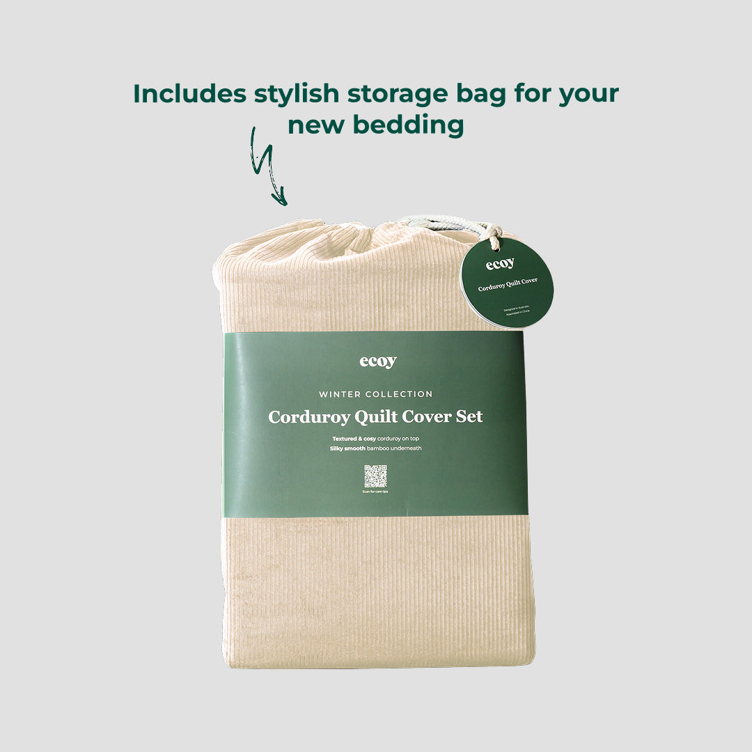 Corduroy Quilt Cover Set