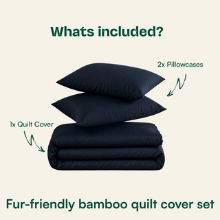 Fur-friendly Bamboo Quilt Cover Set