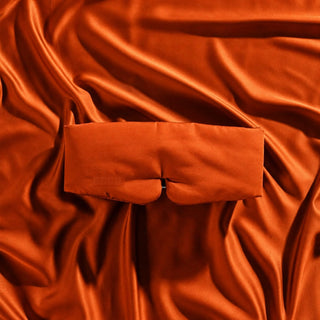 Burnt Orange cooling sleep mask