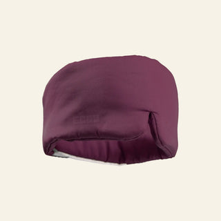 Eggplant cooling sleep mask, side view