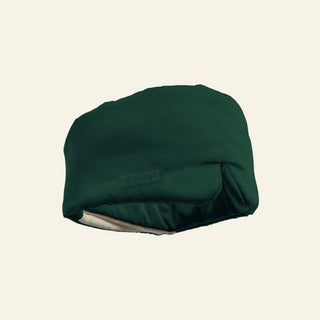 Forest Green cooling sleep mask, side view