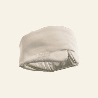 Oatmeal cooling sleep mask, side view