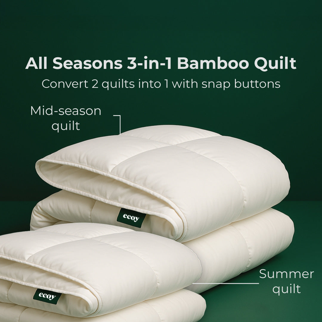 All Seasons 3-in-1 Bamboo Quilt
