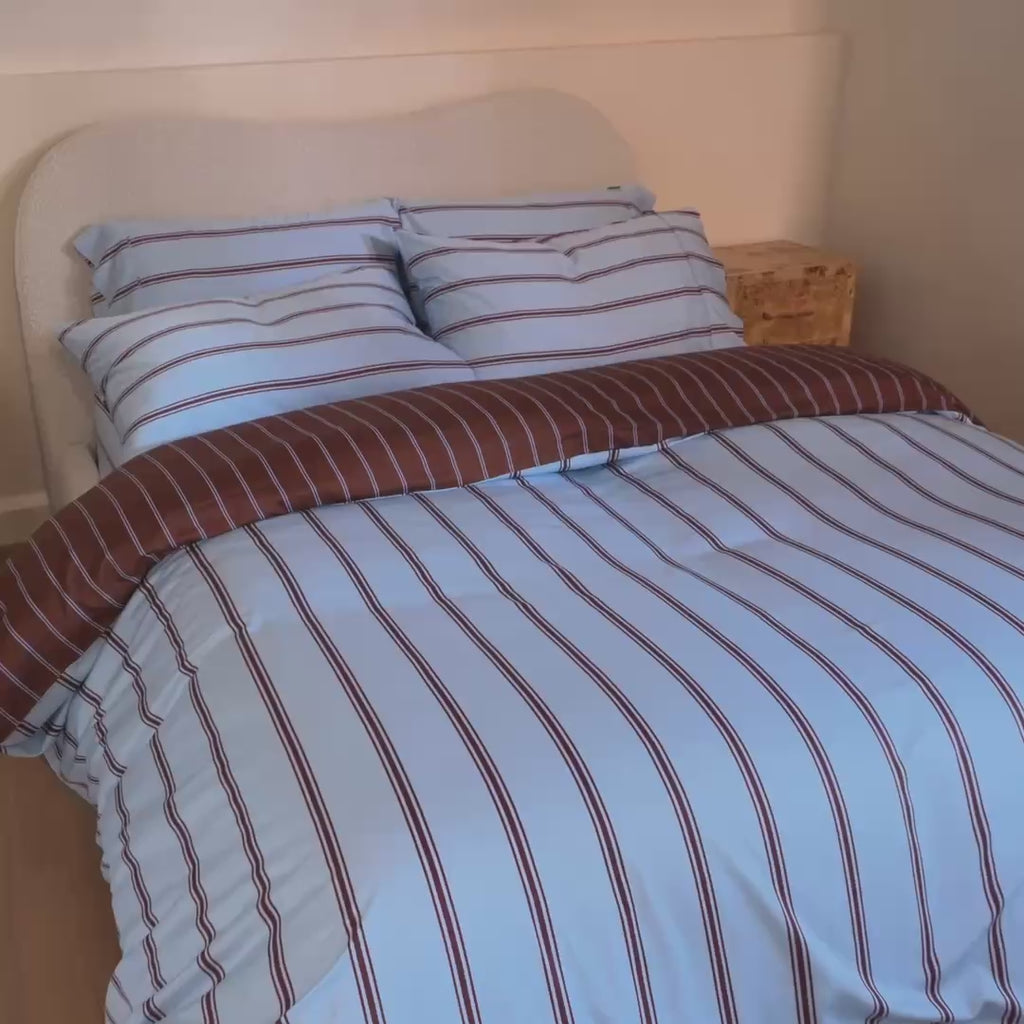 Iced and Chocolate Stripe bamboo bedding video
