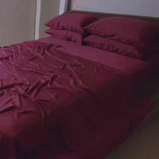 Merlot bamboo bedding video