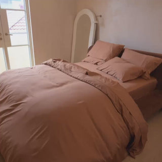Caramel bamboo bedding video