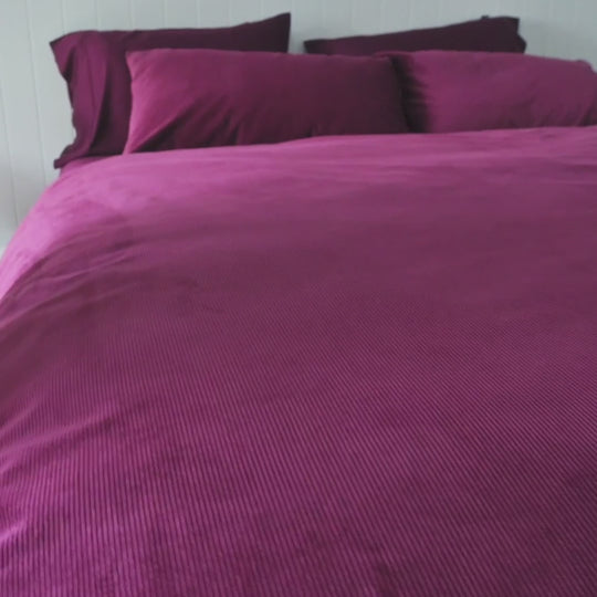 Corduroy Quilt Cover Set