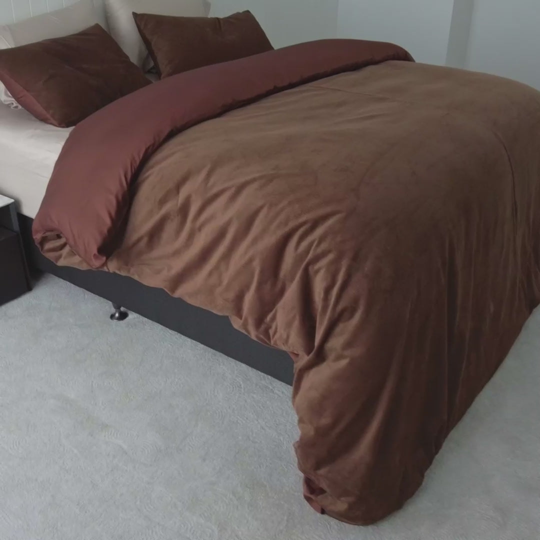 Corduroy Quilt Cover Set